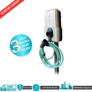 Volti Home 22 kW Elektrikli Araç AC Şarj İstasyonu (Düz Kablolu, 380 V)