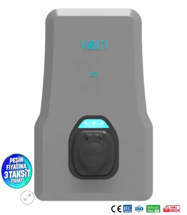 Volti Home Kablosuz 22 kW 380 V Elektrikli Araç AC Şarj Istasyonu