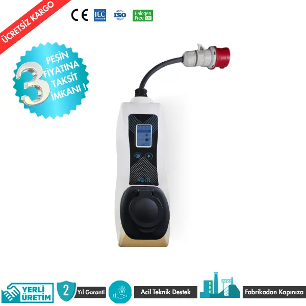 Volti 3Go 22 kW Portatif Elektrikli Araç Şarj Cihazı - Görsel 4