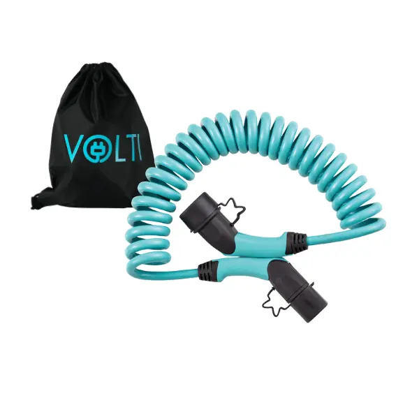 Volti Cable Spiral Type 2 AC EV Charge Cable